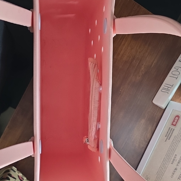 BOGG BAG Pink Tote with Structured Design and Studded Detailing - Picture 3 of 3